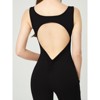 DOMETOUR Solid Color Fashion Short Sports Jumpsuit,High Elastic V Back Yoga Jumpsuit - 2 of 3