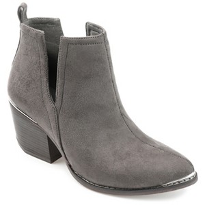 Journee Collection Womens Issla Pull On Stacked Heel Booties - 1 of 4