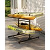 Black 4-Kayak Freestanding Storage Rack ¨C Heavy-Duty Steel Kayak Hanger with Wheels & Straps for Outdoor/Indoor Use (Double-Sided, 1-Pack) - 2 of 4