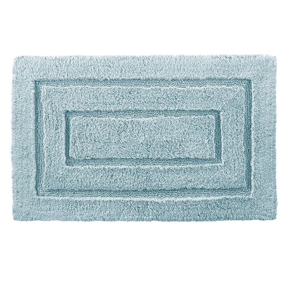 24inx40in Signature Bath Rug Aqua - Cassadecor