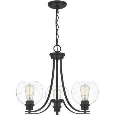 Quoizel Lighting Pruitt 3 - Light Chandelier in  Matte Black