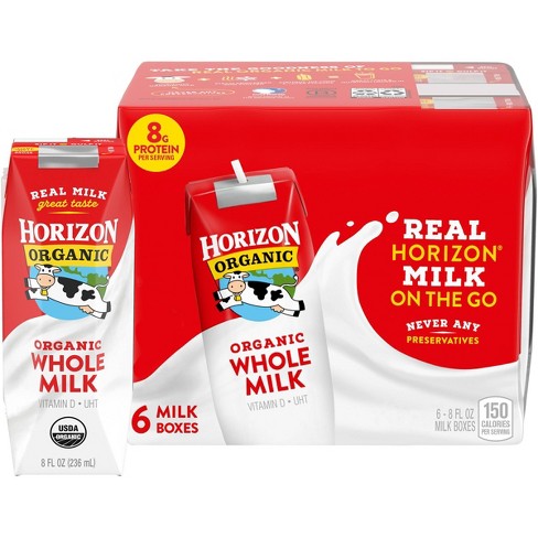 zout Adelaide via Horizon Organic Whole Milk - 6pk/8 Fl Oz Boxes : Target