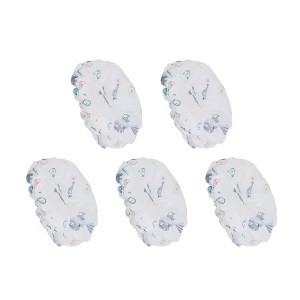 Unique Bargains Fish Single Layer Shower Cap 5 Pcs - 1 of 4