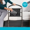 Stander Stable Bed Rail with Support Legs for Seniors, Black - 3 of 4