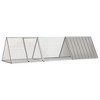 vidaXL Rabbit Cage Anthracite Galvanized Steel Large Rabbit Cage - Gray 119.1" x 31.7" x 28" - 2 of 4