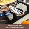 All-Clad Copper Core 5-Ply Stainless Steel Fry Pan 10 Inch Induction Oven Broiler Safe 600F Pots and Pans, Cookware Silver - 3 of 4