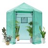 Greenhouses For Outdoors With Adjustable Roof, Rod, YKK Zipper, Metal Frame Hexagonal Outdoor Reinforced Greenhouse - 2 of 4