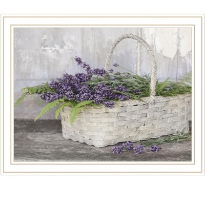 HomeRoots My Lavender White Framed Print Wall Art