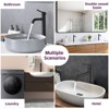 ChicFurnit Bathroom Sink Faucet Tall Single Handle Lavatory Faucet for Contemporary Spaces, Black, 18"*9"*3" - 4 of 4