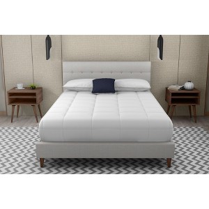 Queen Size Upholstered Platform Bed with 2 Nightstands for Bedroom - 1 of 4