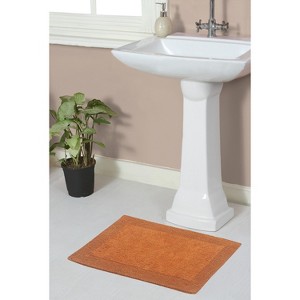 Home Weavers Luxury Collection 100% Cotton Tufted Bathroom Rug, Non-Slip Latex Bath Rug - 1 of 4