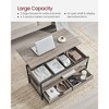 VASAGLE Lift Top Coffee Table with Storage Drawers and Charging Station, Hidden Compartments and Open Shelf - 3 of 4