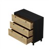 SKRAN Rattan and Rope Woven Storage Cabinets with Multiple Drawers for Bedroom, Living Room, Dining Room, and Hallways - 4 of 4