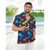 LA LEELA Mens Hawaiian Shirts Short Sleeve Button Down Shirt Men's Hawaii Shirts Boho Vacation Casual Summer Beach Shirts for Men Funny - 2 of 4