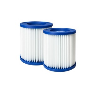 Nispira Pool Filter Replacement for Bestway Flowclear Type I Cartridge Pool Filter(110-120V) 58093E-CASE 330 Gal. | Pack of 2 - 1 of 4