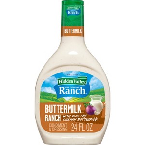 Hidden Valley Buttermilk Ranch Salad Dressing & Topping - Gluten Free - 24 fl oz - 1 of 4