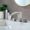 CLIHOME 8 in. Widespread 2-Handle Bathroom Faucet With Pop Up Drain for 3-Holes Mount - 4 of 4