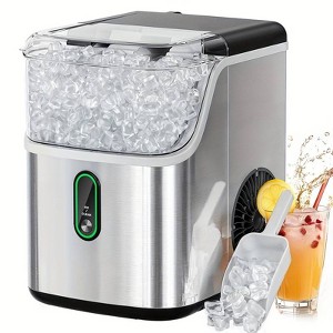 Nugget Ice Maker, Pebble Ice, 35 lbs/Day, Self-Cleaning, Compact, LED Indicator, Ideal for Home, RV, Office - 1 of 4