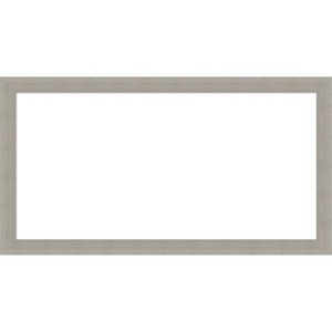 Amanti Art Woodgrain Stripe Chocolate Framed Dry Erase Magnetic Board - 1 of 4