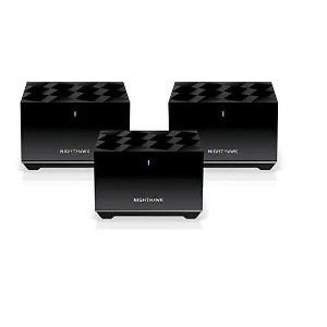NETGEAR Nighthawk Tri-Band WiFi 6 Mesh System MK83-100nar Black Manufacturer Refurbished - 1 of 4