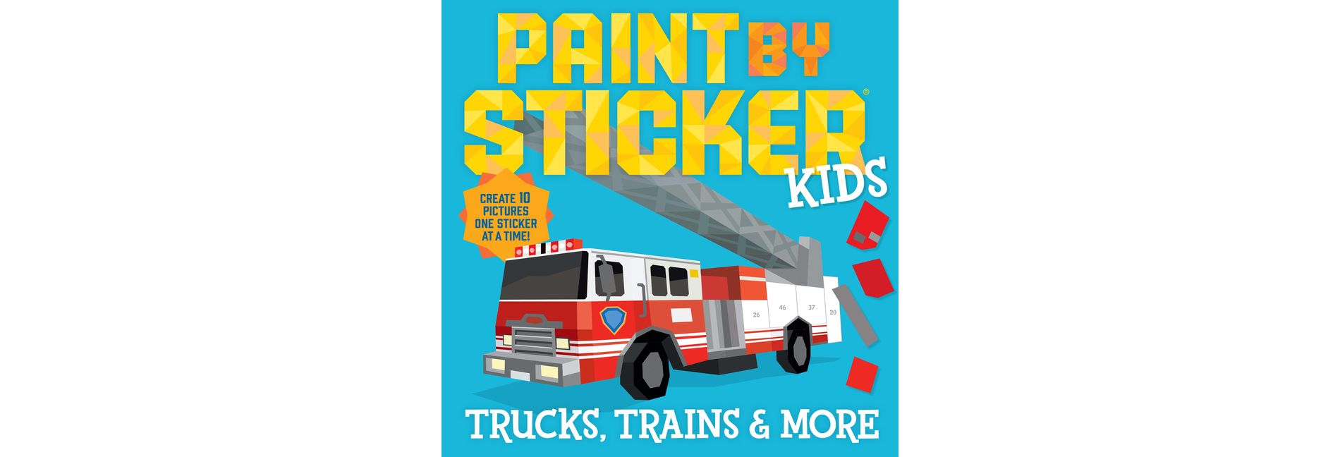 Paint by Sticker Kids: Trucks, Trains & More - by  Workman Publishing (Paperback)