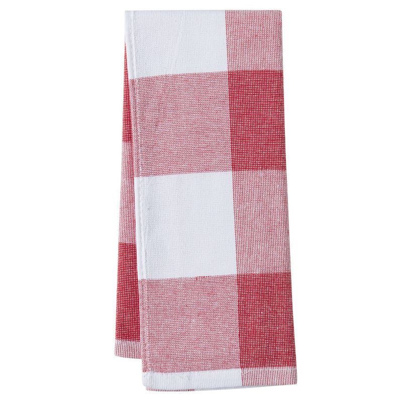 Cannon 4pk Cotton Jackson and Olivia Kitchen Towels Red, 6 of 10