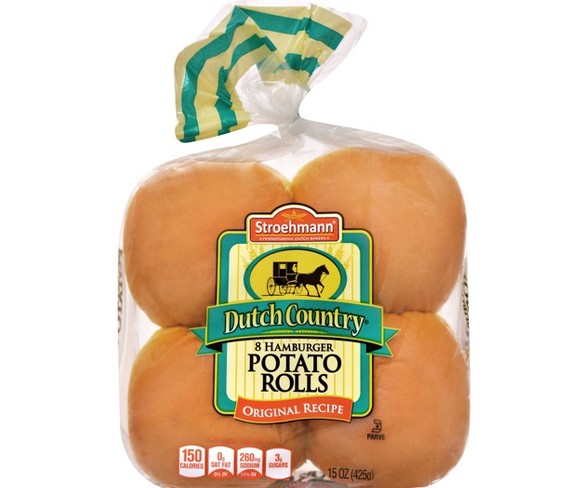 Stroehmann Dutch Country Potato Hamburger Buns 8ct