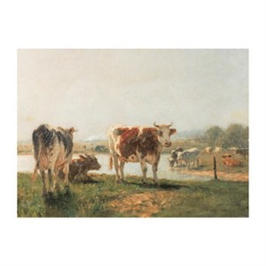 Cattle Landscape Print Wall Art 15.75"L - 1 of 2