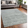 Silver And Gray Abstract Hand Woven Area Rug - 2 of 4