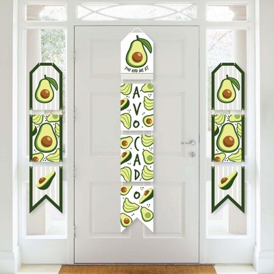 Big Dot of Happiness Hello Avocado - Hanging Vertical Paper Door Banners - Fiesta Party Wall Decoration Kit - Indoor Door Decor