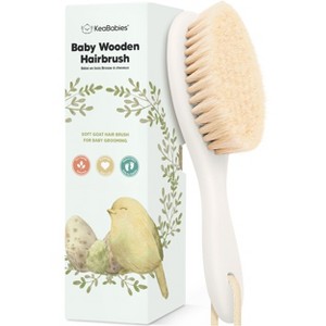 KeaBabies Baby Hair Brush, Oval Cradle Cap Brush, Soft Baby Brush for Infant, Newborn Hairbrush for Girls, Boys, Baby Scalp Brush (Oval) - 1 of 4