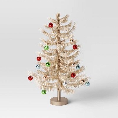 24" Decorated Tinsel Christmas Tree Gold - Threshold™
