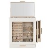 4-Drawer Jewelry Organizer With Transparent Front And Velvet-Lined Compartments For Elegant Accessory Storage - 3 of 4