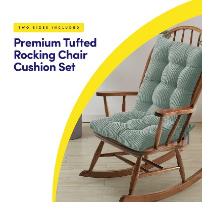 Mint Velvet Ribbed Rocking Chair Cushion Set