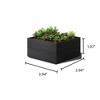 FURNIinspire Planters Garden Bed Indoor/Outdoor Use Rectangle Double Layer Large Raised Beds For Gardening Vegetables Flowers, Black, - 2 of 4