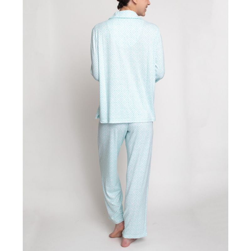 Hanes Morning Meditation Collar Pajama Set, 2 of 4