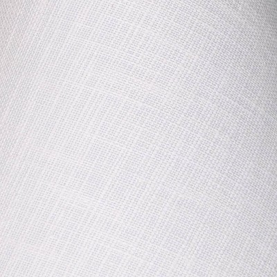Set of 6 White Linen Empire Lamp Shades