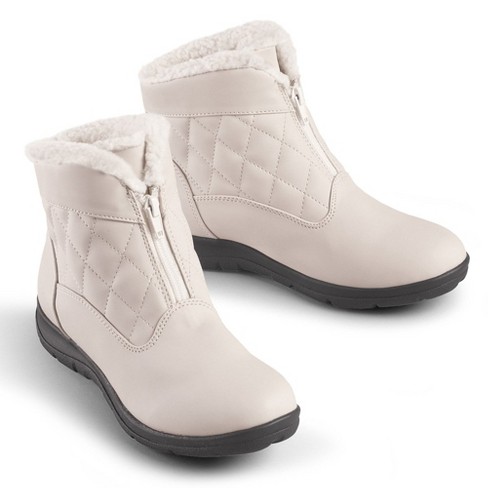 Womens quilted winter boots clearance