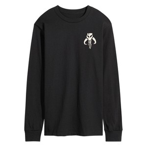 Men's - The Mandalorian - Mando Icon Long Sleeve Graphic T-Shirt - 1 of 3
