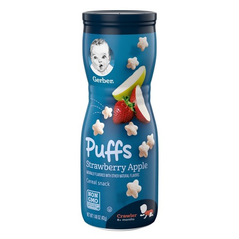 Gerber Puffs Strawberry Apple - 1.48oz : Target