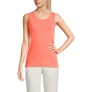 Lands' End Women's Cotton Tank Top - 1 of 4