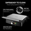 OSTBA Panini Press Grill, 4-Slice, Non-Stick, Adjustable Temperature, Opens 180°, Removable Drip Tray, 1200W - 2 of 4
