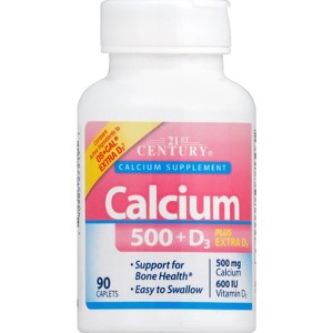 21ST CENTURY CALCIUM 500+D3 CPLT 90 CT - 1 of 4