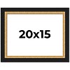 PosterPalooza | Embellished Brown Picture Frame - UV Acrylic, Backing Board, Hanging Hardware Included - 2 of 4