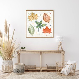 Amanti Art 30"x30" Harvest Whimsy V by Dina June Framed Canvas Wall Art Print - 1 of 4