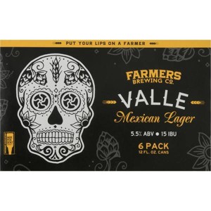 Farmer's Brewing Co Valle Mexican Lager - 6pk/12 fl oz - 1 of 1