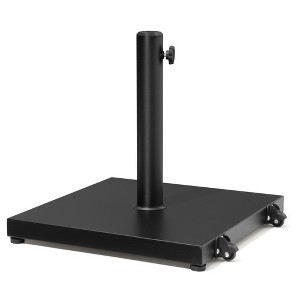 Pellebant Patio Umbrella Base 40lbs Umbrella Stand with Wheels Heavy Duty Concrete Stand - 1 of 4