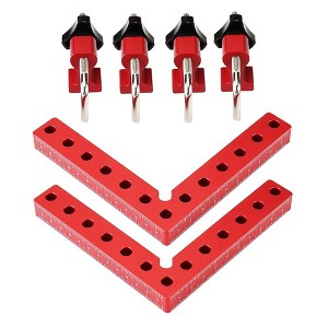 GOTGELIF 2 Set Precision Clamping Square L-Shaped Ruler Woodworking Clamp - 120mm - 1 of 4