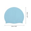 Unique Bargains Silicone Waterproof Non-slip Swim Cap 1 Pc - 4 of 4