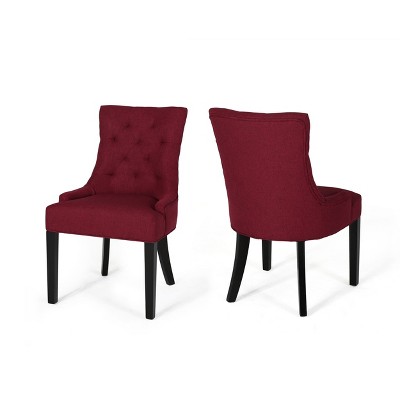 NicBex Modern Dining Chairs Set of 2 with Curved Tufted Backrest for Living Room,Meeting Room,Bedroom